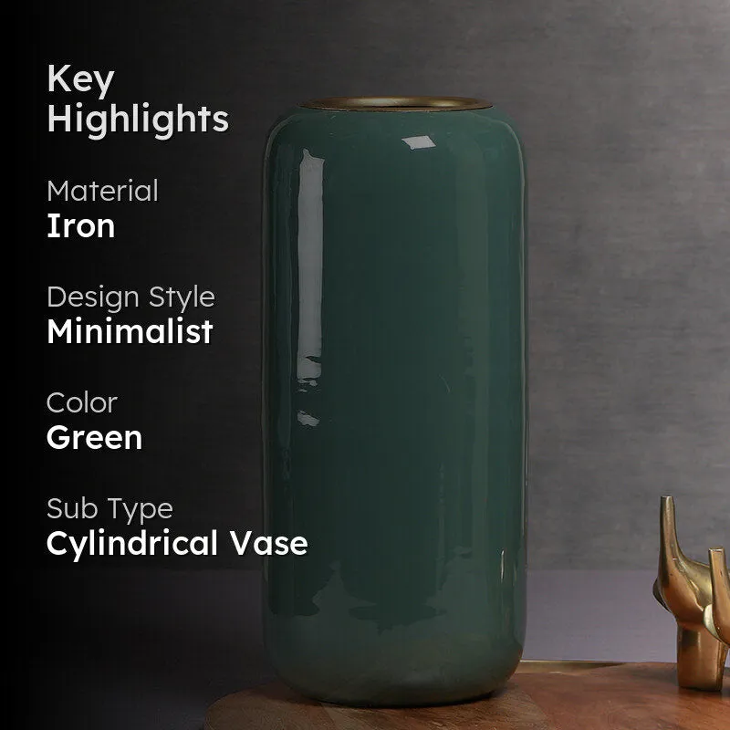 Cylindra Iron Vase media 2