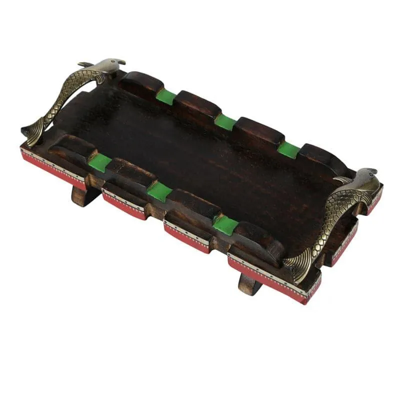 Maruthu Wooden Serving Set - Set Of Three media 3