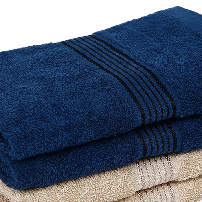 Eva Quick Dry Hand Towel (Taupe & Navy Blue) - Set Of Four media 4