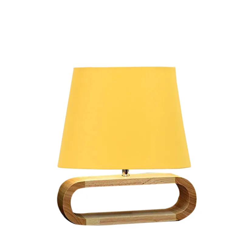 Cotin I Curve Cotton Table Lamp - Yellow,Brown media 6