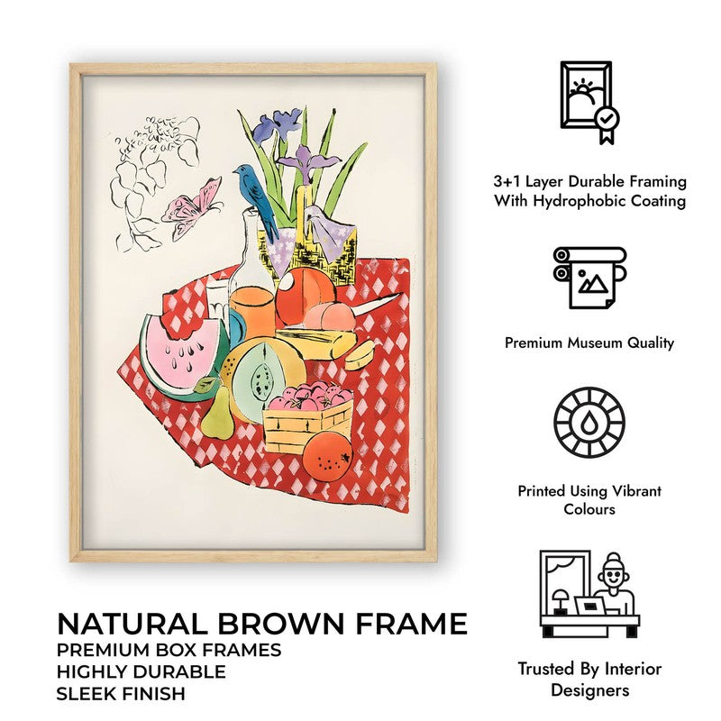 Savory Scene Archival Canvas Wall Art - Brown media 11