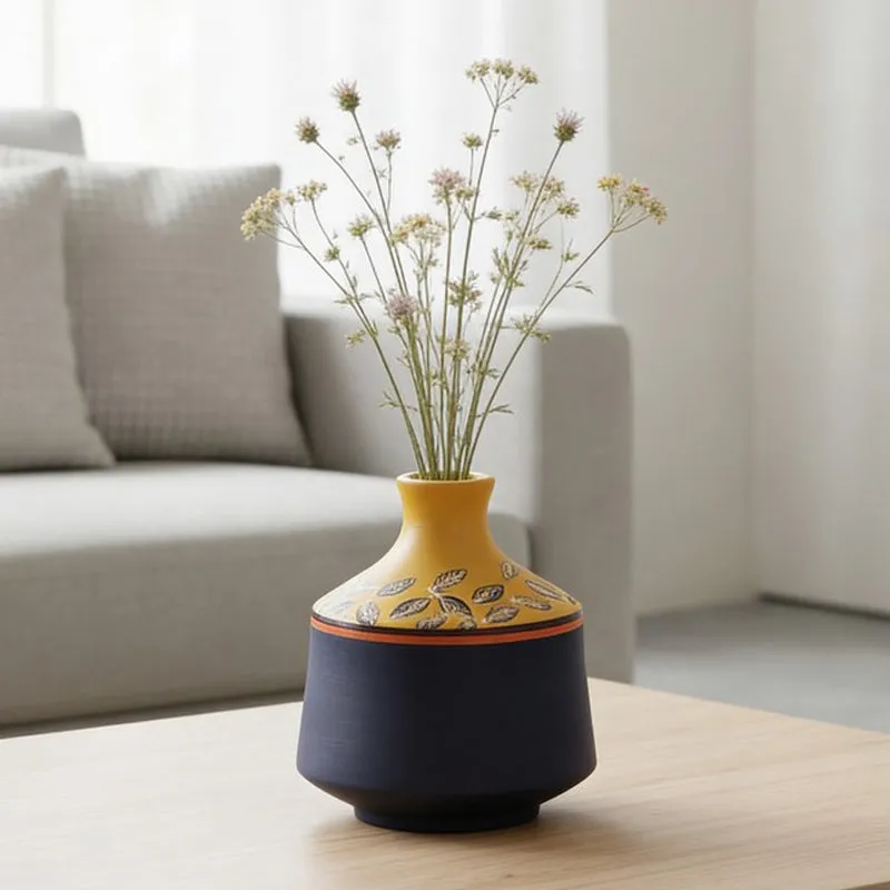 Eeshan Tribal Terracotta Vase media 1