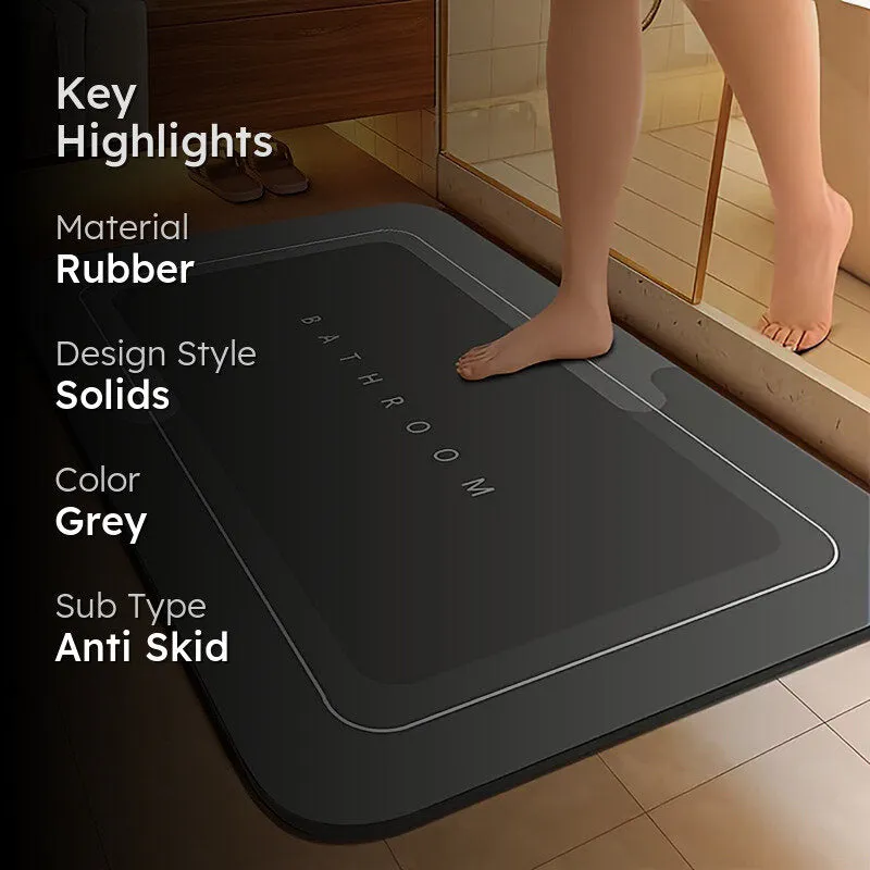Frosted Dune Rubber Bath Mat media 2