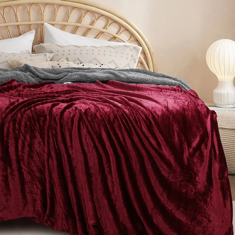 Casselle Reversible Blanket - Maroon media 1