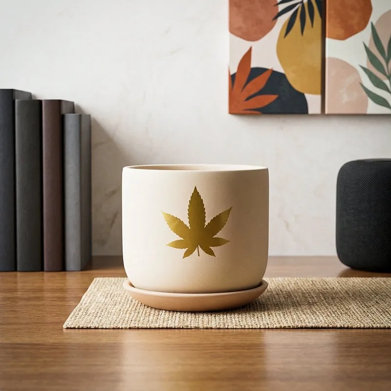 Gold Leaf Planter media 1