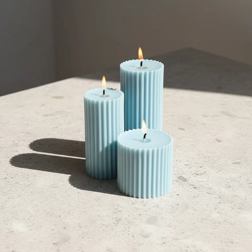 Combo of 2 'Belief' & 1 'Faith' Scented Candles - Oceanic Mist Scented media 1