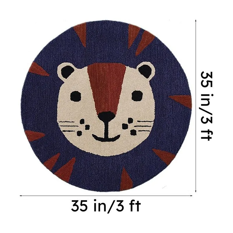Pride King Wool Carpet - Beige,Blue media 6