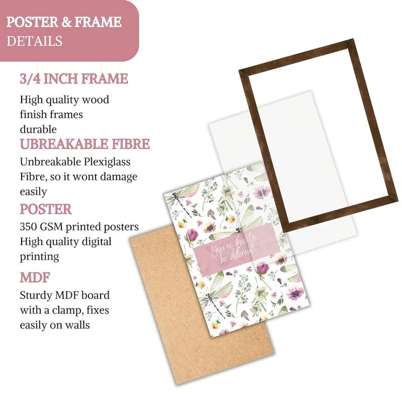 Love Script Paper Wall Painting With Frame - Brown media 7