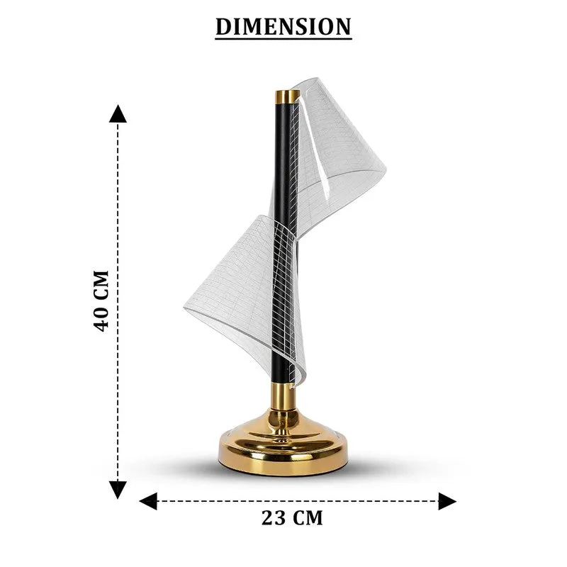 AarviDecor Emerson Accent Fabric Table Lamp - Gold media 8