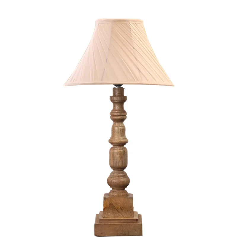 Twistra I Arbor Wooden Table Lamp - Ivory,Brown media 6