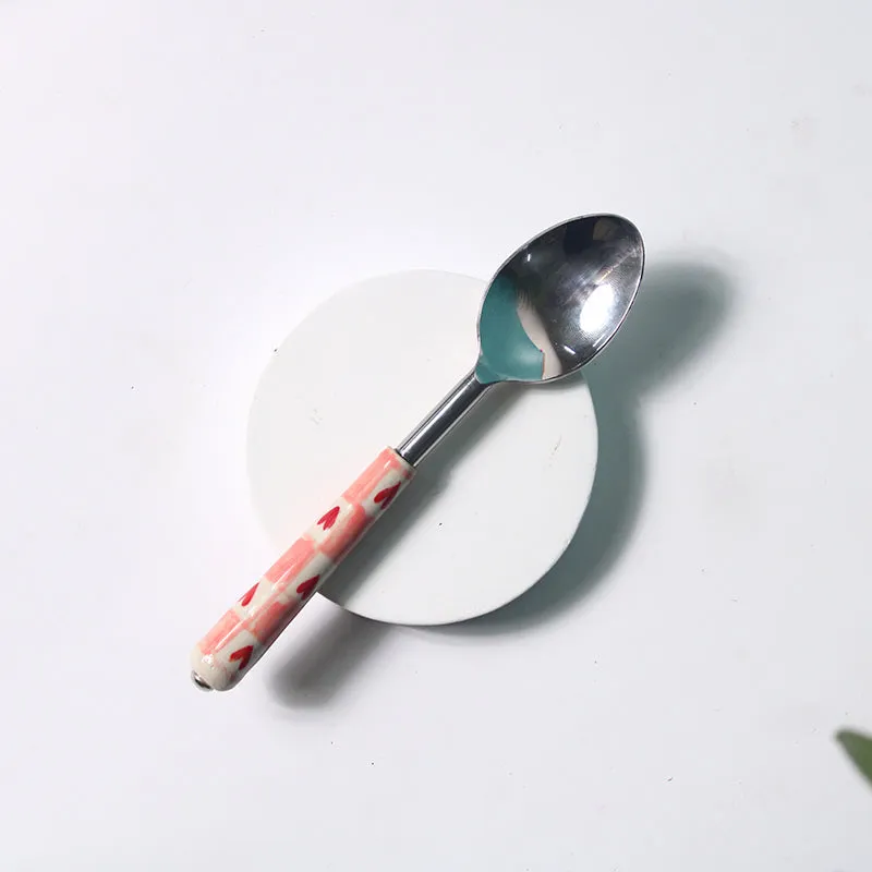 Donatella Spoon With Ceramic Handle media 1