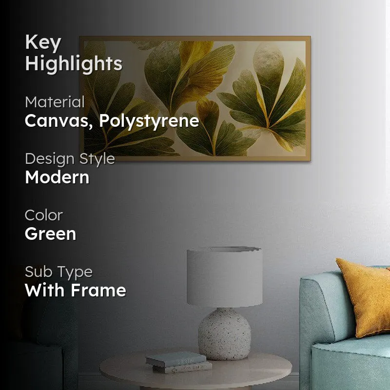 Nirma Foliage Canvas Wall Painting With Frame media 2
