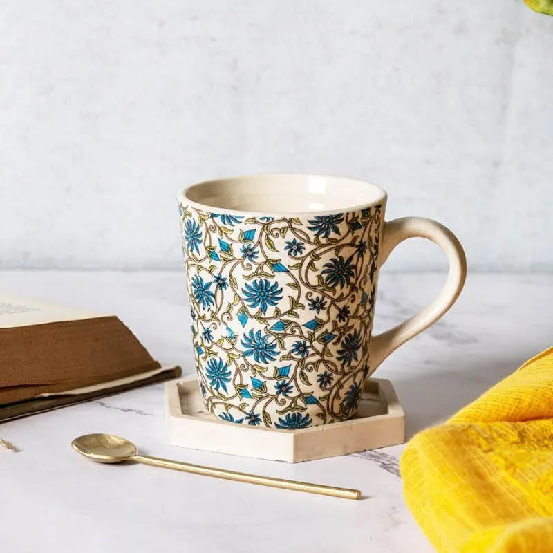 Jahanara Ceramic Coffee Mug (270 mL Each) - Set of Two media 3