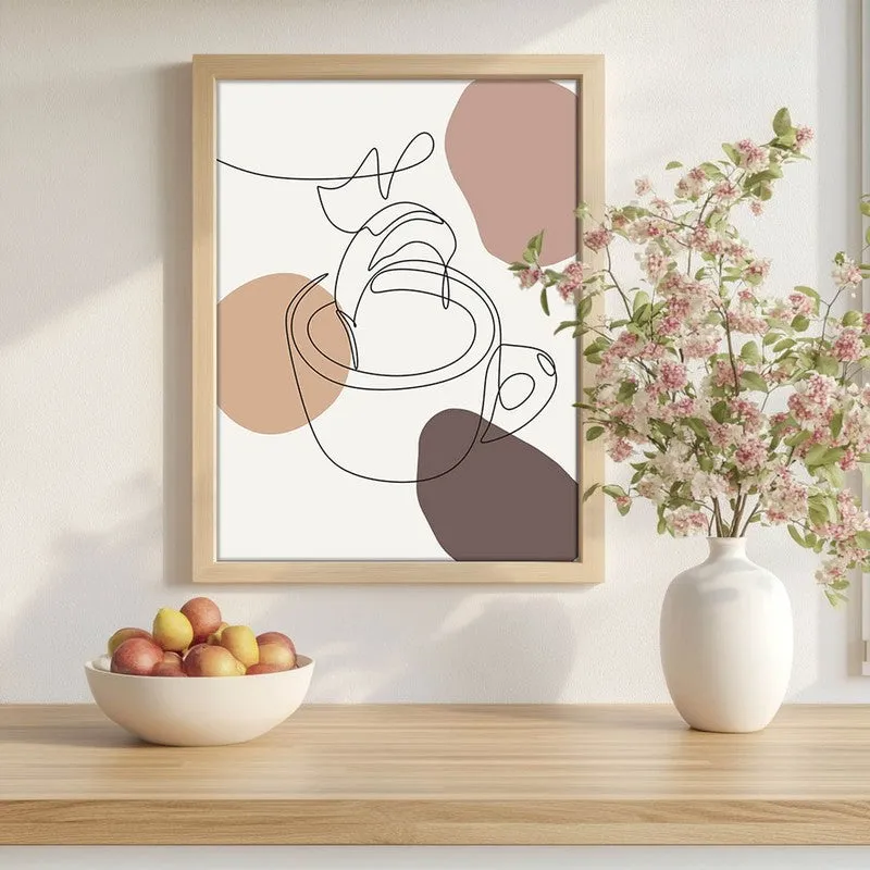 Caffeine Archival Canvas Wall Art - Brown media 1