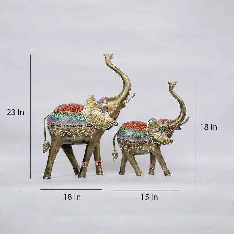 Regal Gajendra Showpiece - Set Of Two media 4