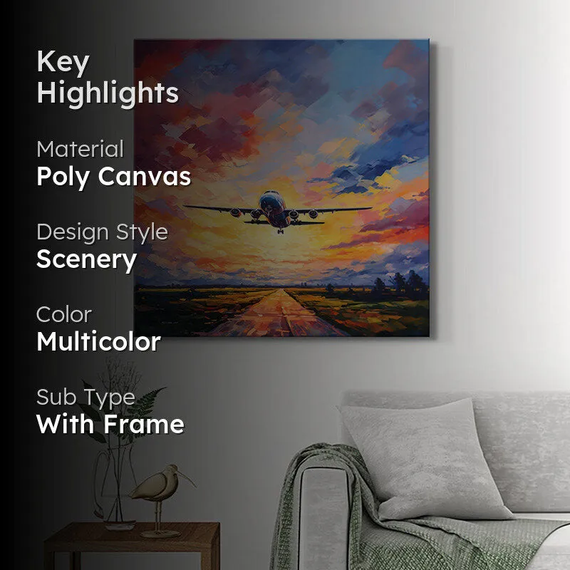 Aeroplane Flying Wall Painting media 2