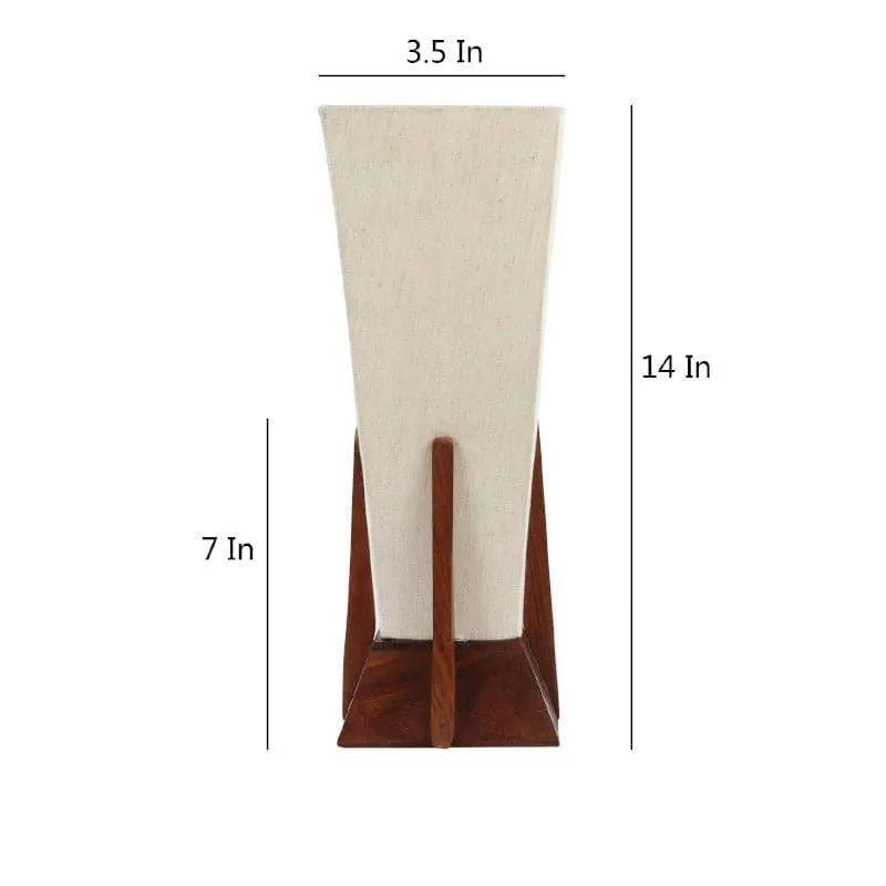 Lorelie Fabric Table Lamp - White,Brown media 5