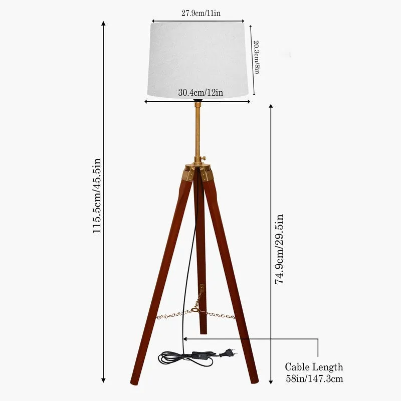 Luma Rise Wooden Tripod Floor Lamp media 6