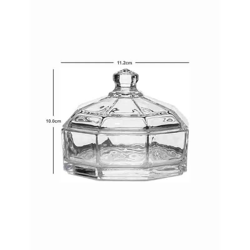 Retro Storage Glass Bowl with Lid (280 mL Each)- Set of Two media 5