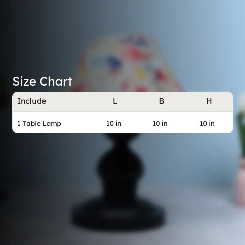 Luna Borealis Prima Printed Mango Wood Table Lamp - Multicolor media 5