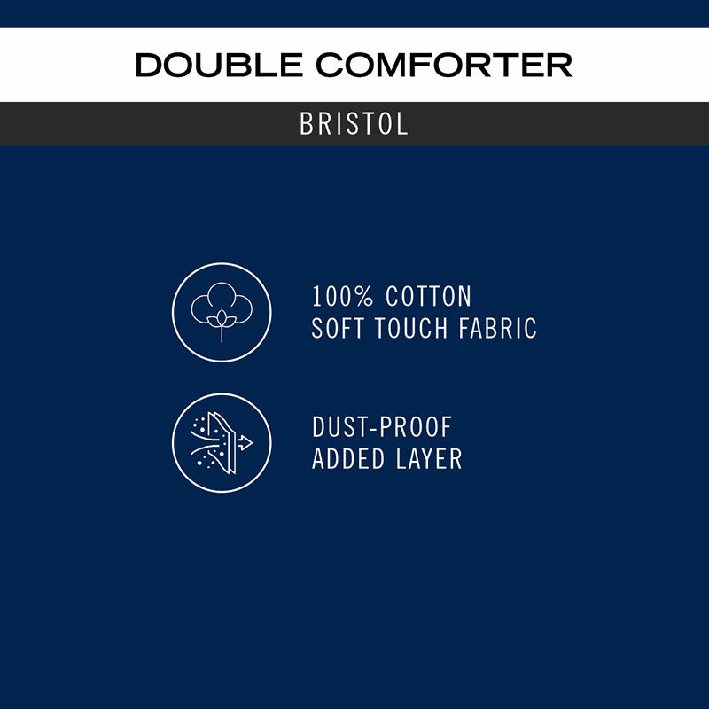 Nautica Tessera Reversible Geometric Cotton Comforter (Grey) - 150 TC/130 GSM media 7