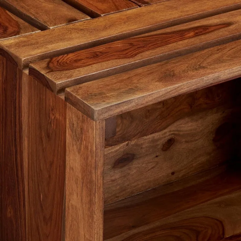 Wervon Sheesham Wooden Center Table - Brown media 7