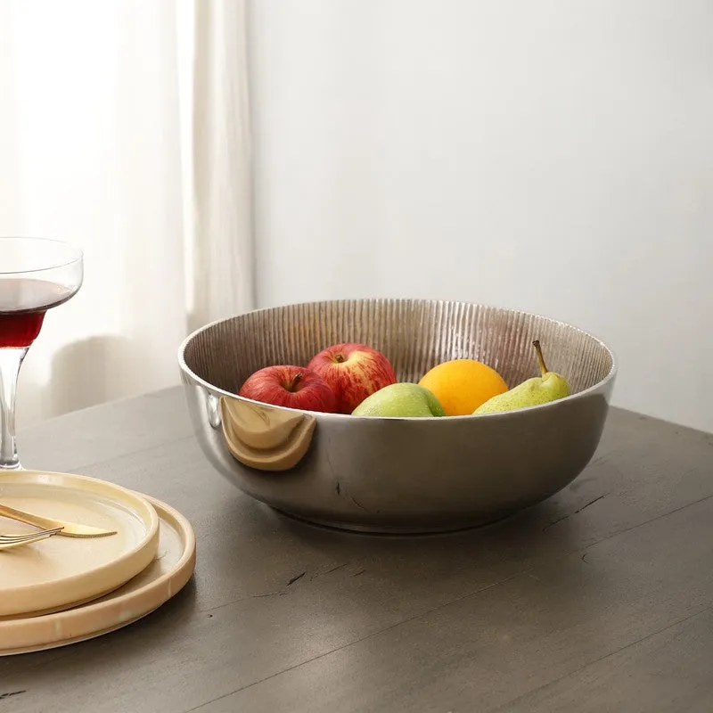 The Shining Silver Accent Circular Bowl media 1