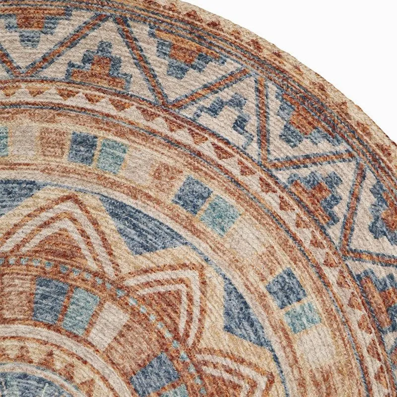 Milana Ethnic Round Cotton Rug media 5