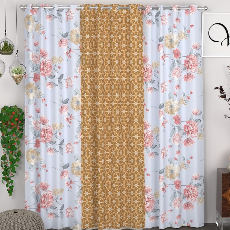 Bloom Reverie Panel Curtains - Set of Three