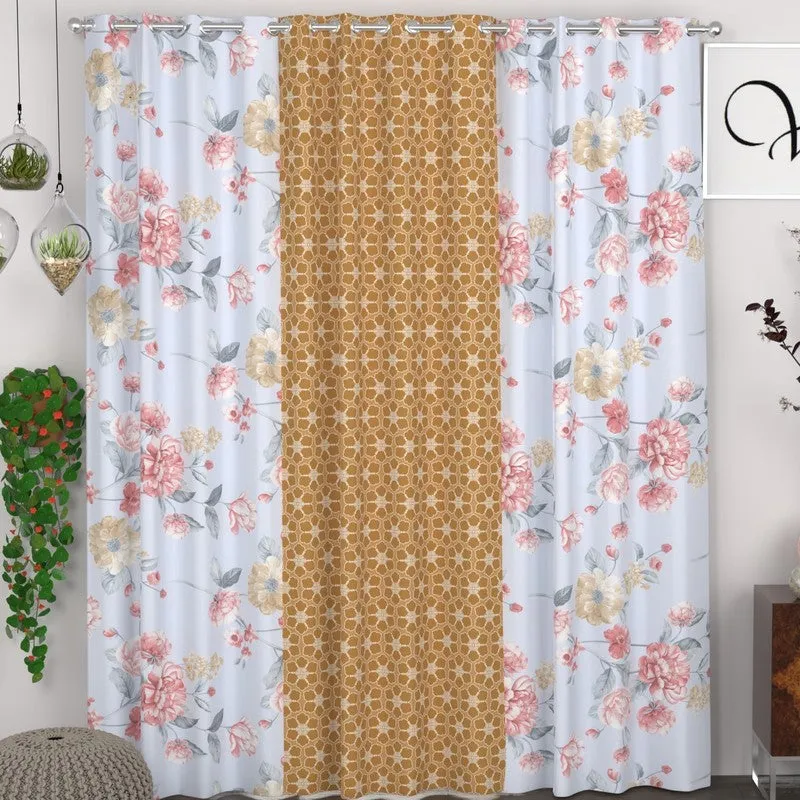 Bloom Reverie Panel Curtains - Set of Three media 1