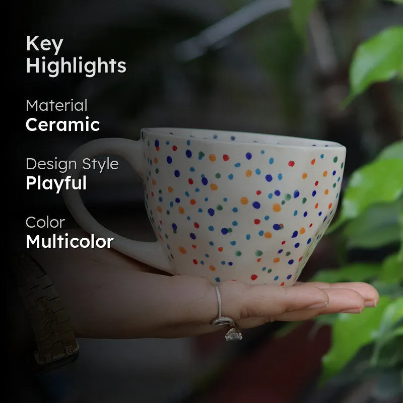 Sprinkles Ceramic Tea Cup (230 mL) media 2