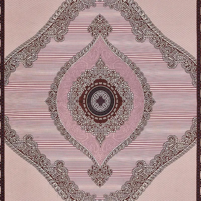 Vanya Velvet Ethnic Cotton Bedsheet (Pink) - 150 TC media 4
