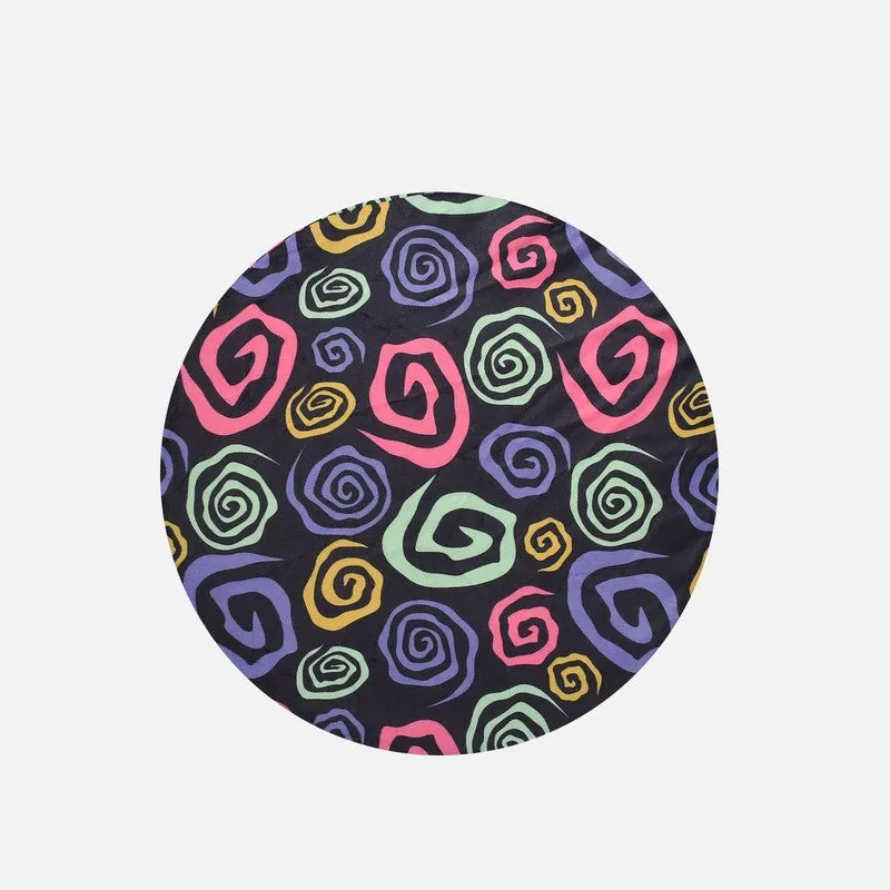Avira Colorswirls Multicolor Engineered Wood Ottomans - Set Of Two media 5