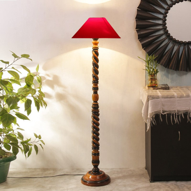 Majestic Aura Floor Lamp (Red)