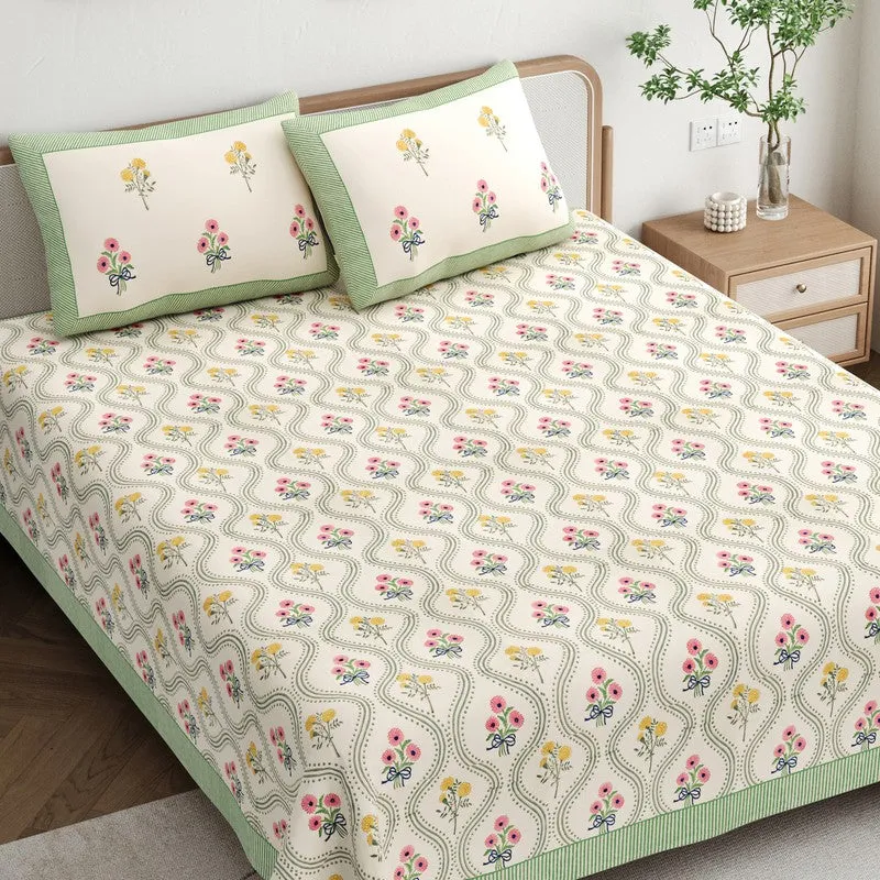 IndieFlora Cotton Bedsheet - 200 TC media 3