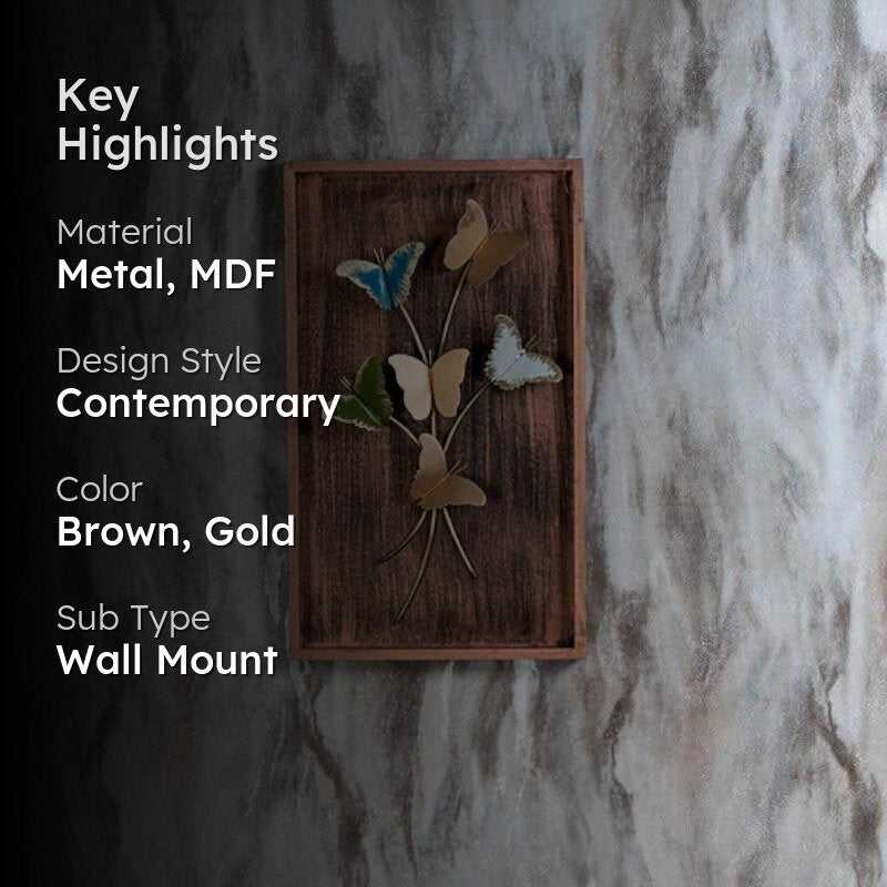 Butterfly Branch Metal Wall Accent media 2