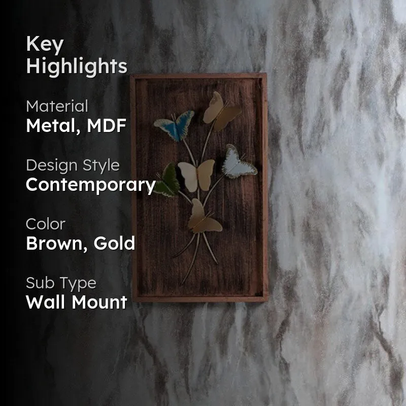 Butterfly Branch Metal Wall Accent media 2
