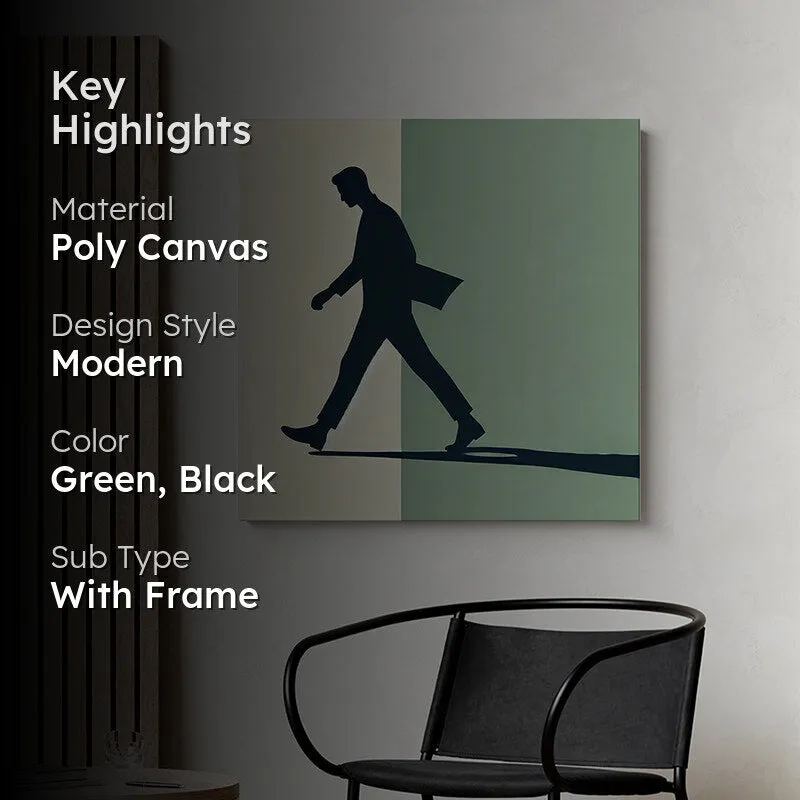 Walking Silhouette Wall Painting media 2