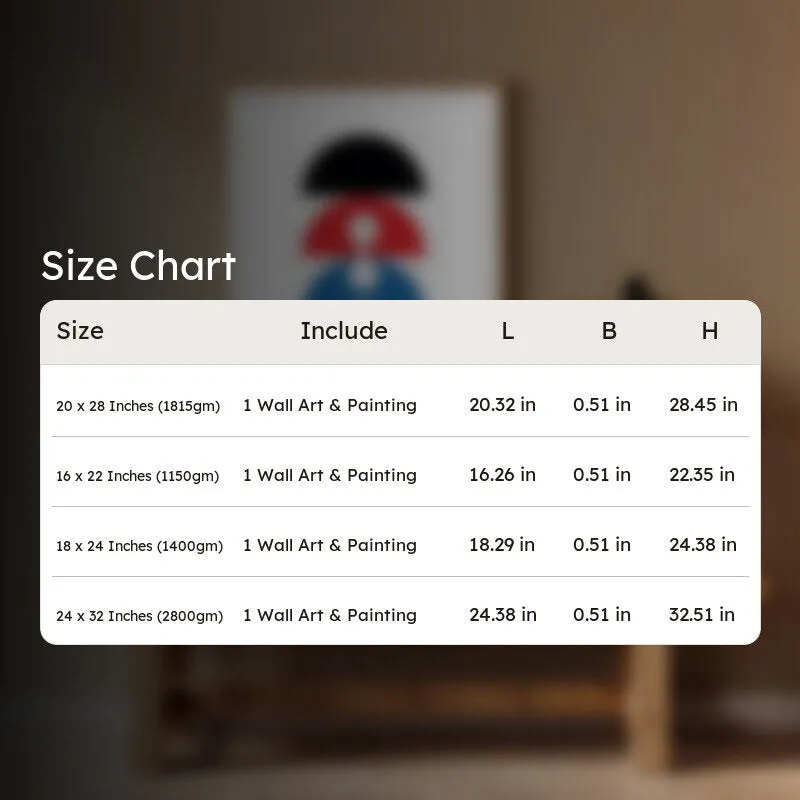 Drop Archival Canvas Wall Art - Natural Brown Frame media 9