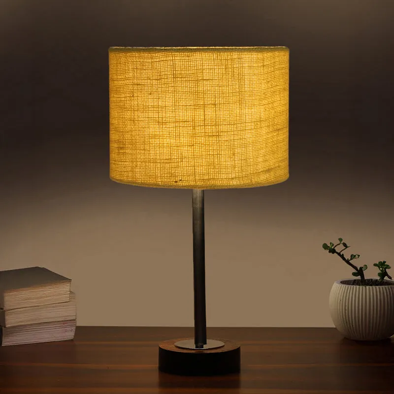 Sienna I Rodin Wooden Table Lamp - Yellow,Silver,Brown media 1