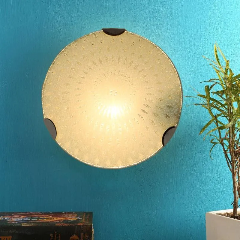 Rhombo Burst Moon Glass Wall Lamp media 1