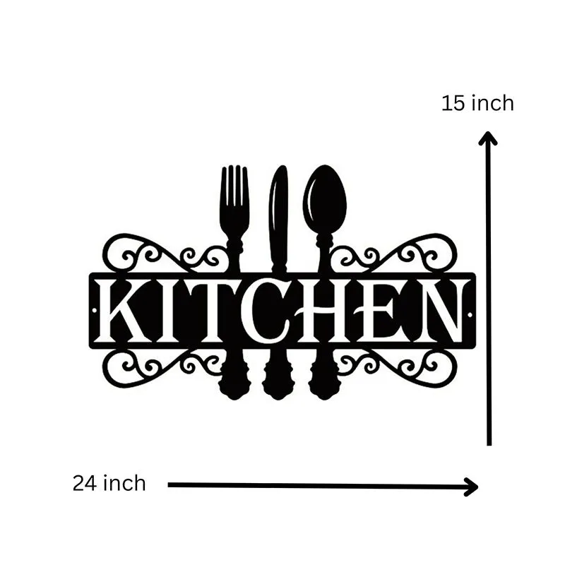 Kitchen Black Iron Wall Accent media 5