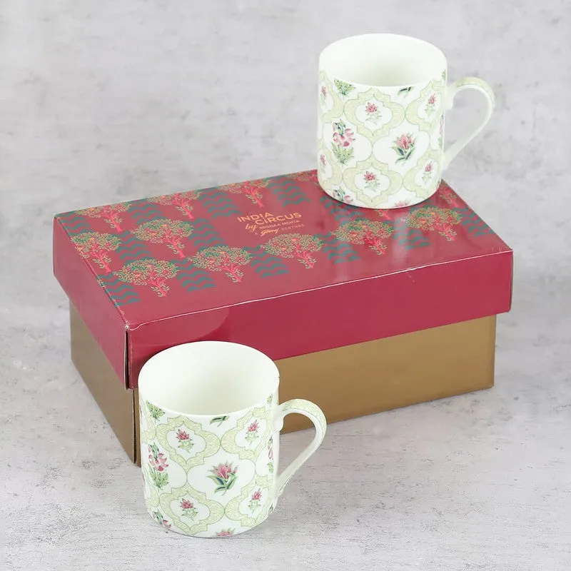 India Circus Circus Petal Bone China Coffee Mug (300 mL Each) - Set Of Two media 6