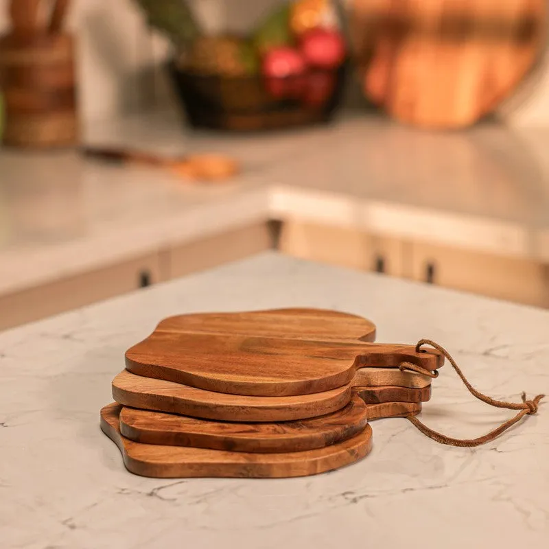 Heritage Wood Platter - Set of Four media 4