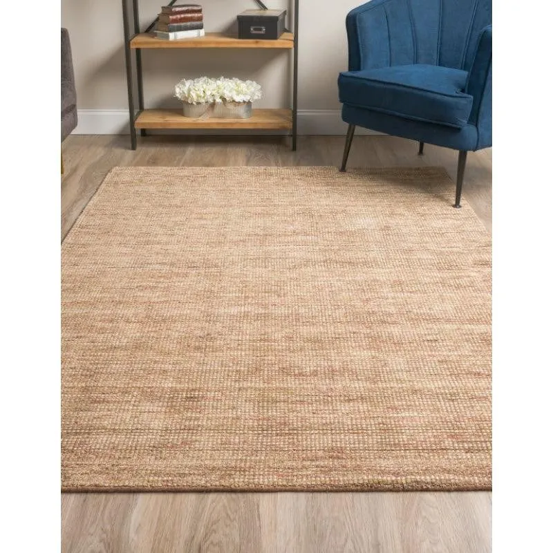 Thread Tale Hand Woven Wool Rug - Brown media 3