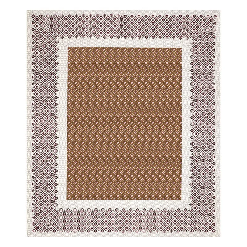 NobleNest Cotton Bedsheet (Brown) - 144 TC media 4