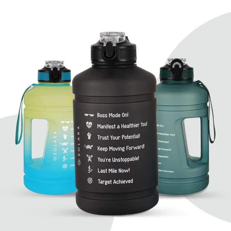 Solara Plaino Plastic Water Bottle (2200 mL) - Black media 8