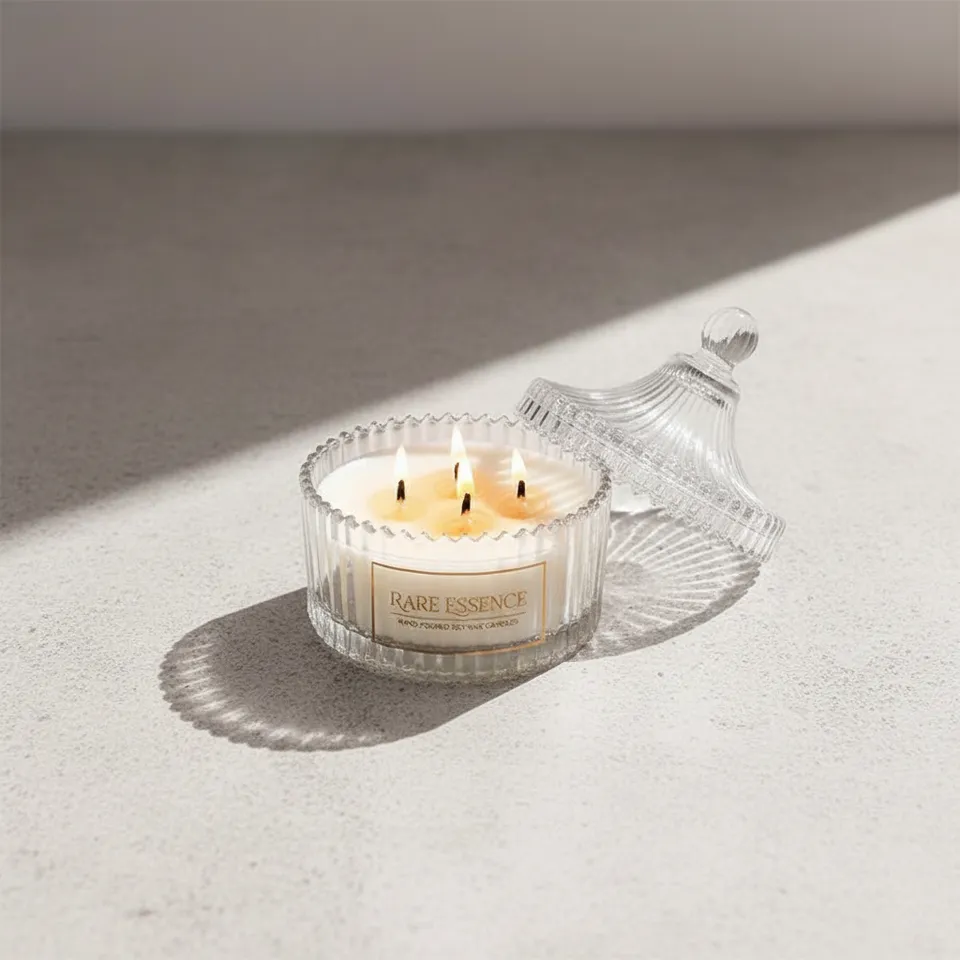 Penelope Carved Jar Candle - Fruity Notes media 1