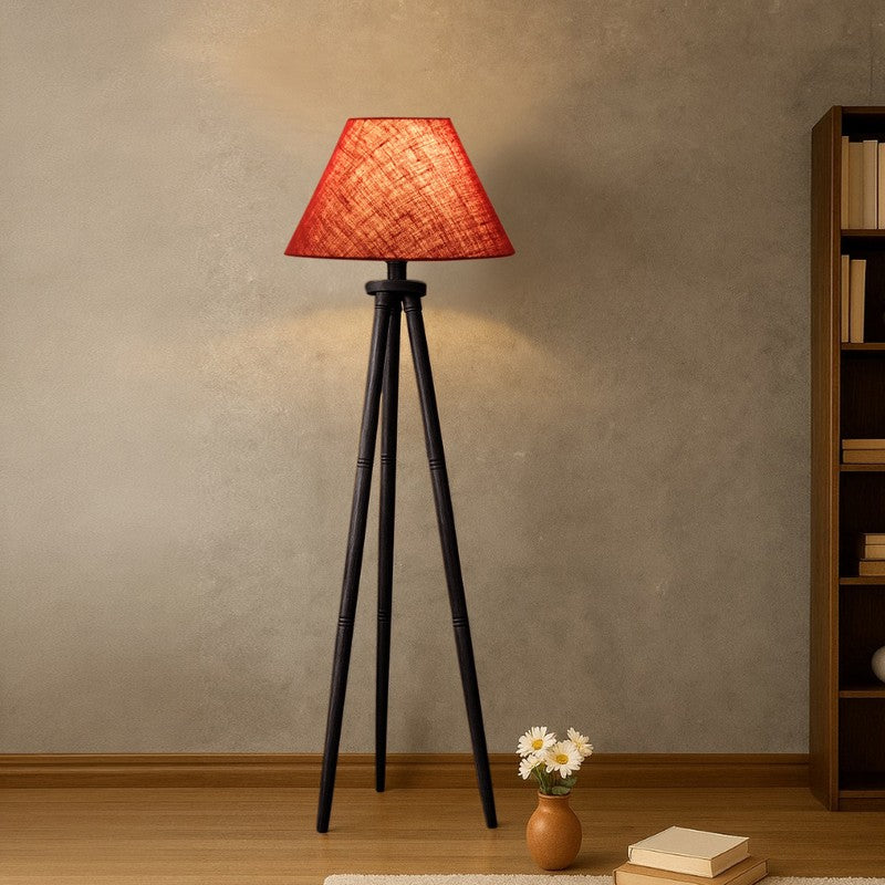 TriElite Conical Floor Lamp (Maroon)