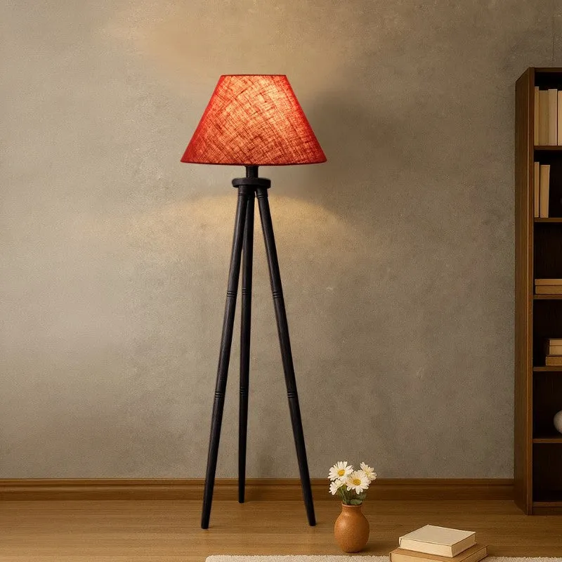 TriElite Conical Floor Lamp (Maroon) media 1